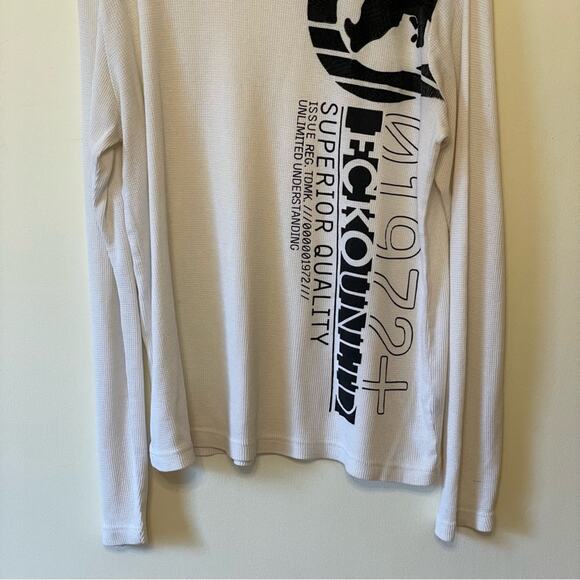 Ecko Unlimited L long sleeve t-shirt thermal unlimited understanding white black - Picture 3 of 7